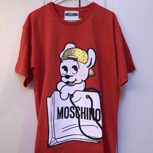 Moschino Logo Dog oversized T-Shirts
